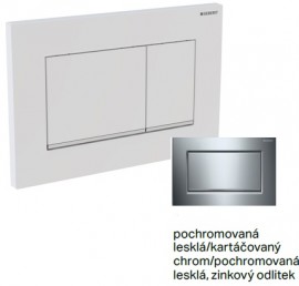Ovládací tlačítko Geberit Sigma30 S/S lesklý chrom/kartáčovaný/lesklý chrom   115.893.KY.1